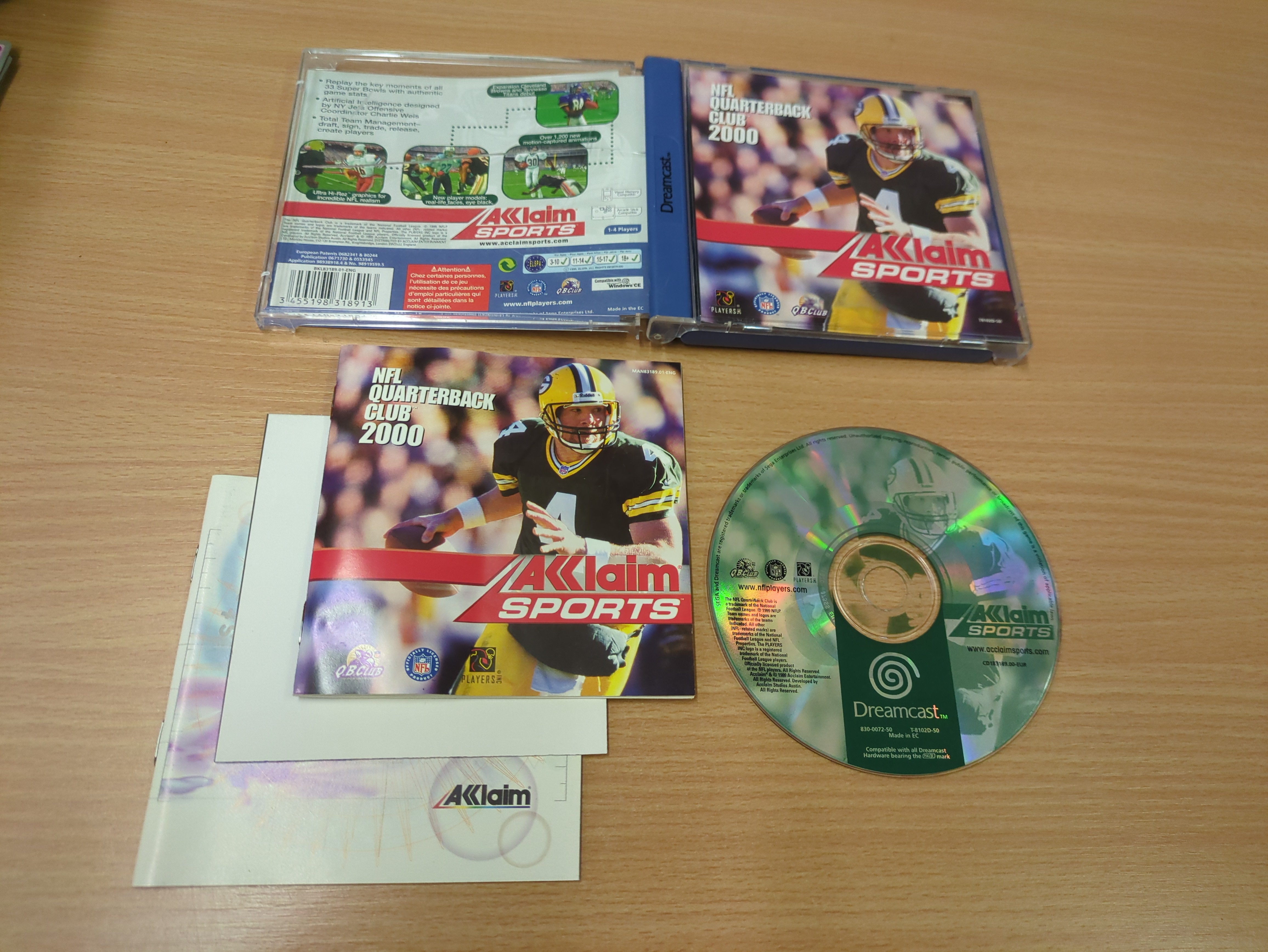 NFL Quarterback Club 2000 Sega Dreamcast game NFL Quarterback Club 2000 Sega Dreamcast game